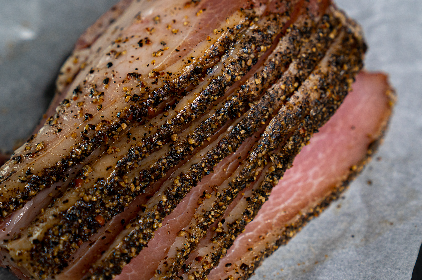 Smoked Naked Bacon: Duroc Pork, Maple-Cured, Thick-Cut