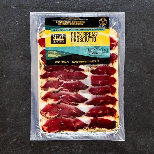 Classic Dry-Cured Moulard Duck Breast Prosciutto: Pre-Sliced