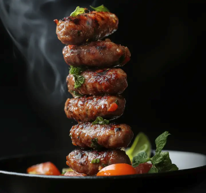 Lamb Merguez Sausage Links: Fennel, Mint, Paprika