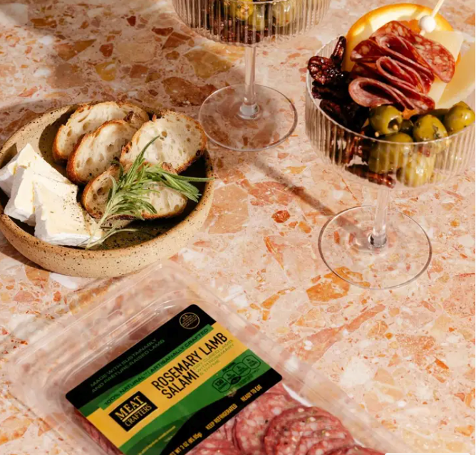 Classic Dry-Cured Lamb Salami: Rosemary & Garlic, Pre-Sliced