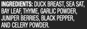 Classic Dry-Cured Moulard Duck Breast Prosciutto: Pre-Sliced