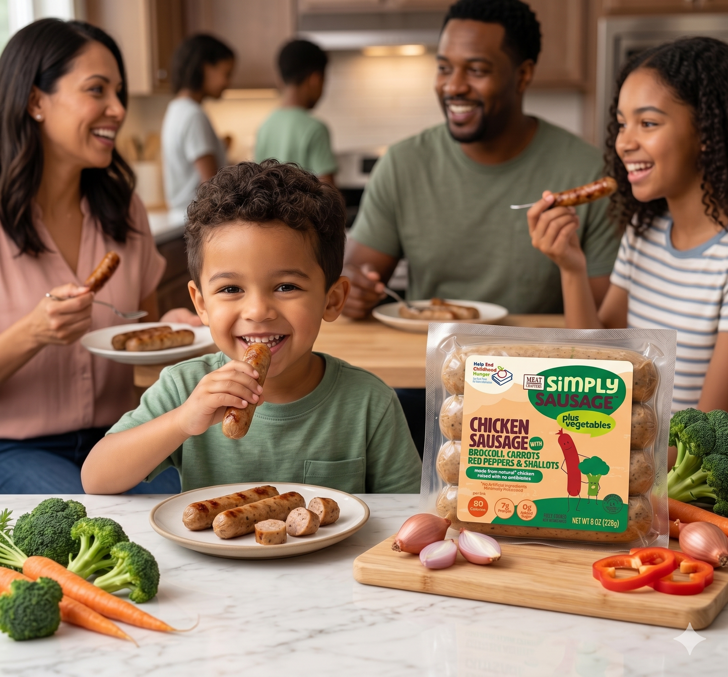 Simply Sausage™ with Vegetables: Chicken, Apples & Spinach