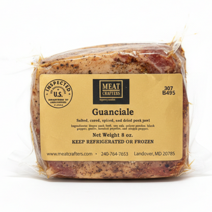 Natural Cured Duroc Pork Guanciale Jowls: Italian-Style
