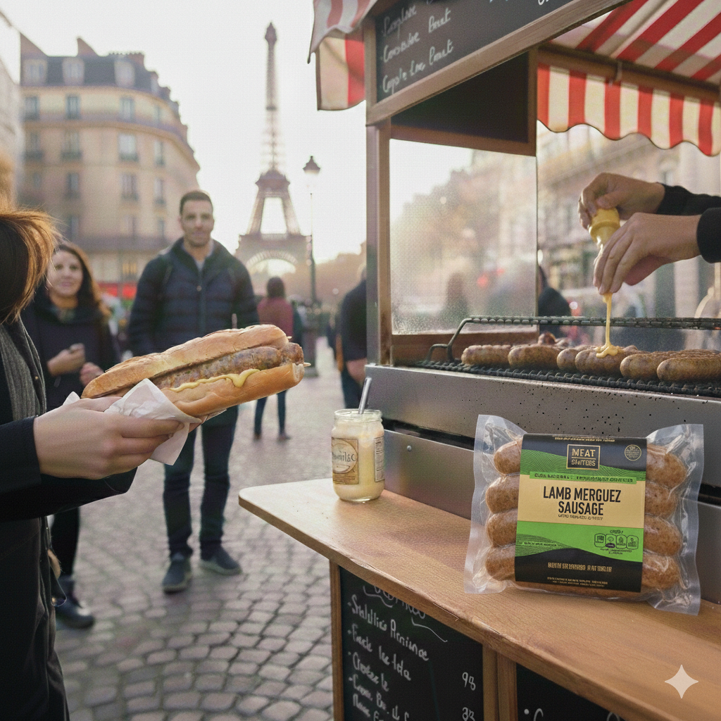 Lamb Merguez Sausage Links: Fennel, Mint, Paprika