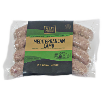 Mediterranean Lamb Sausage Links: Seasoned, Artisanal