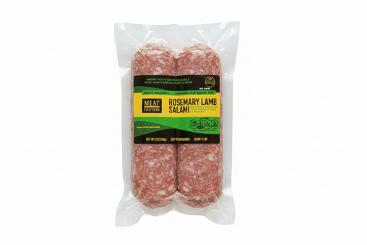 Classic Dry-Cured Lamb Salami: Rosemary & Garlic, Pre-Sliced