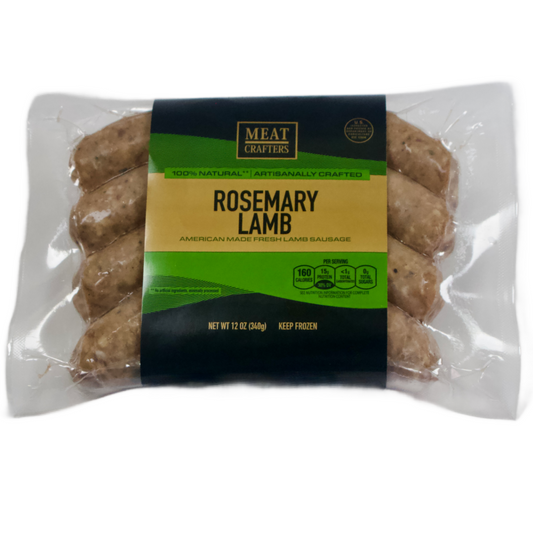 Traditional Rosemary Lamb Sausage Links: Garlic-Herbed