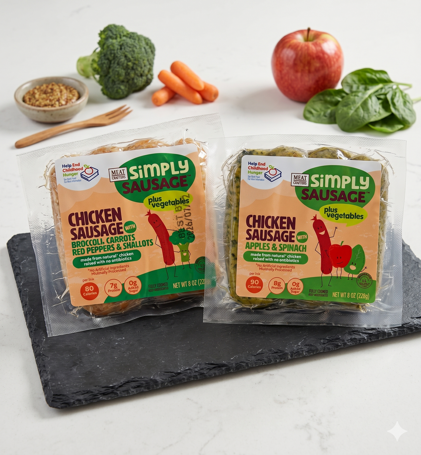 Simply Sausage™ with Vegetables: Chicken, Apples & Spinach