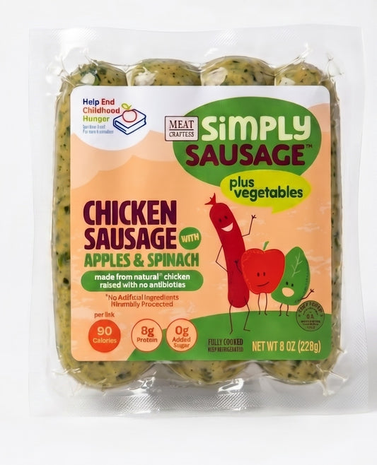 Simply Sausage™ with Vegetables: Chicken, Apples & Spinach