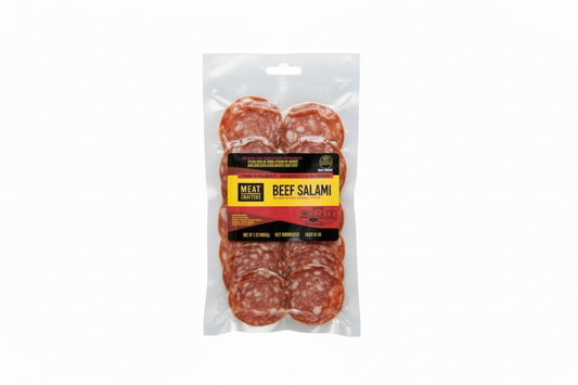 Classic Sliced Beef Salami: Pepperoni-Style, All-American