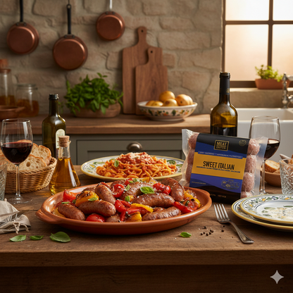 Classic Sweet Italian Pork Sausage Links: Fennel, Tuscan