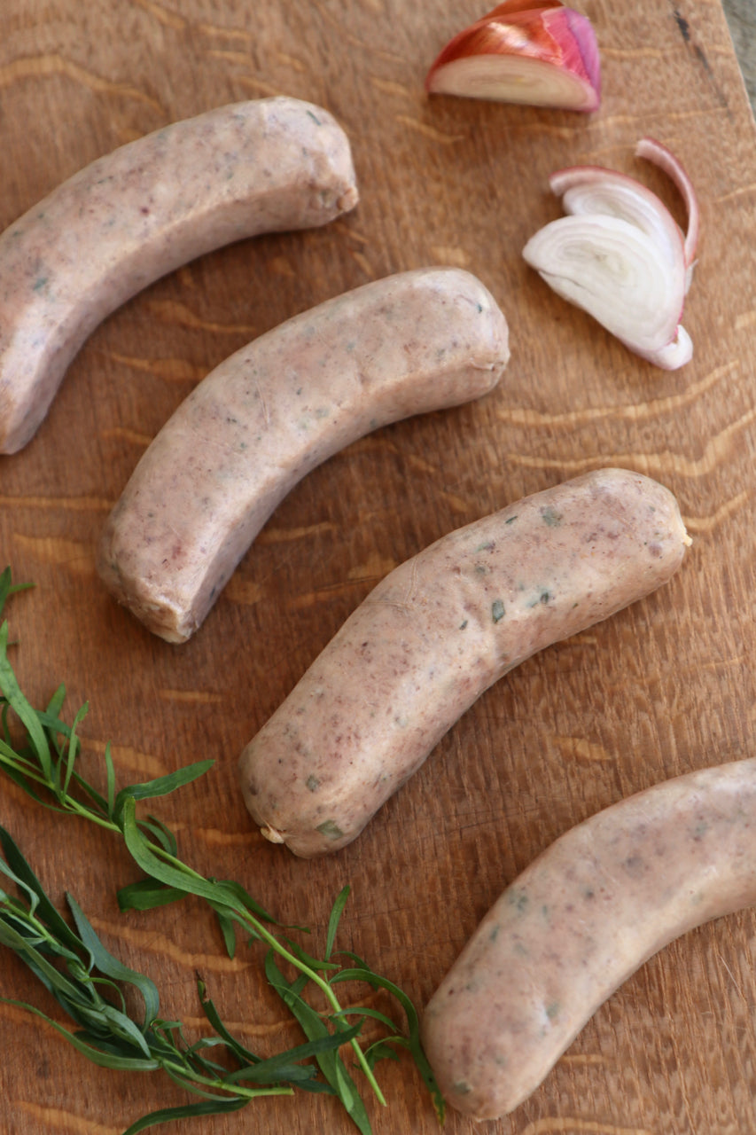 Randall Lineback Beef Sausages: French Country