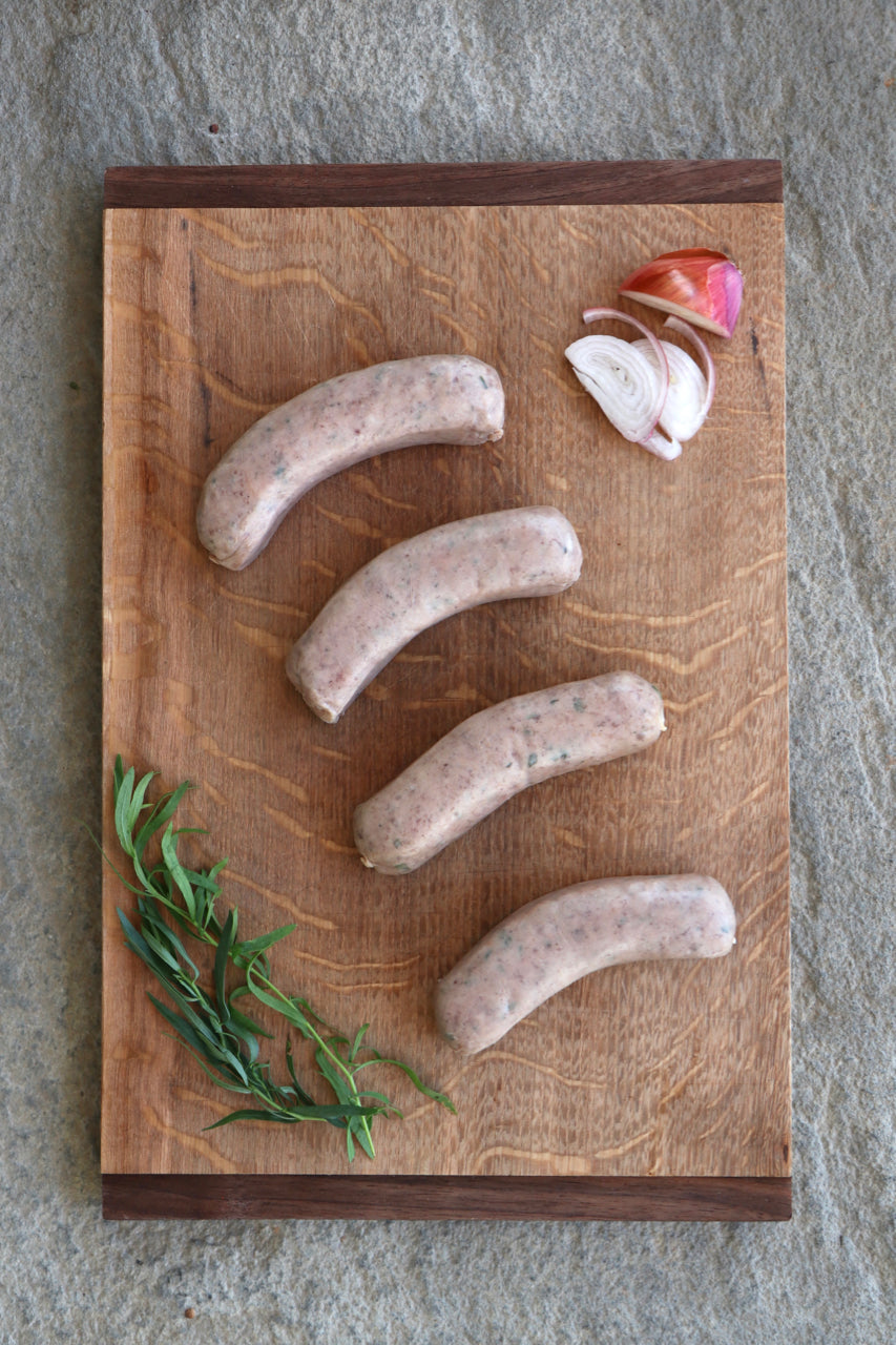 Randall Lineback Beef Sausages: French Country