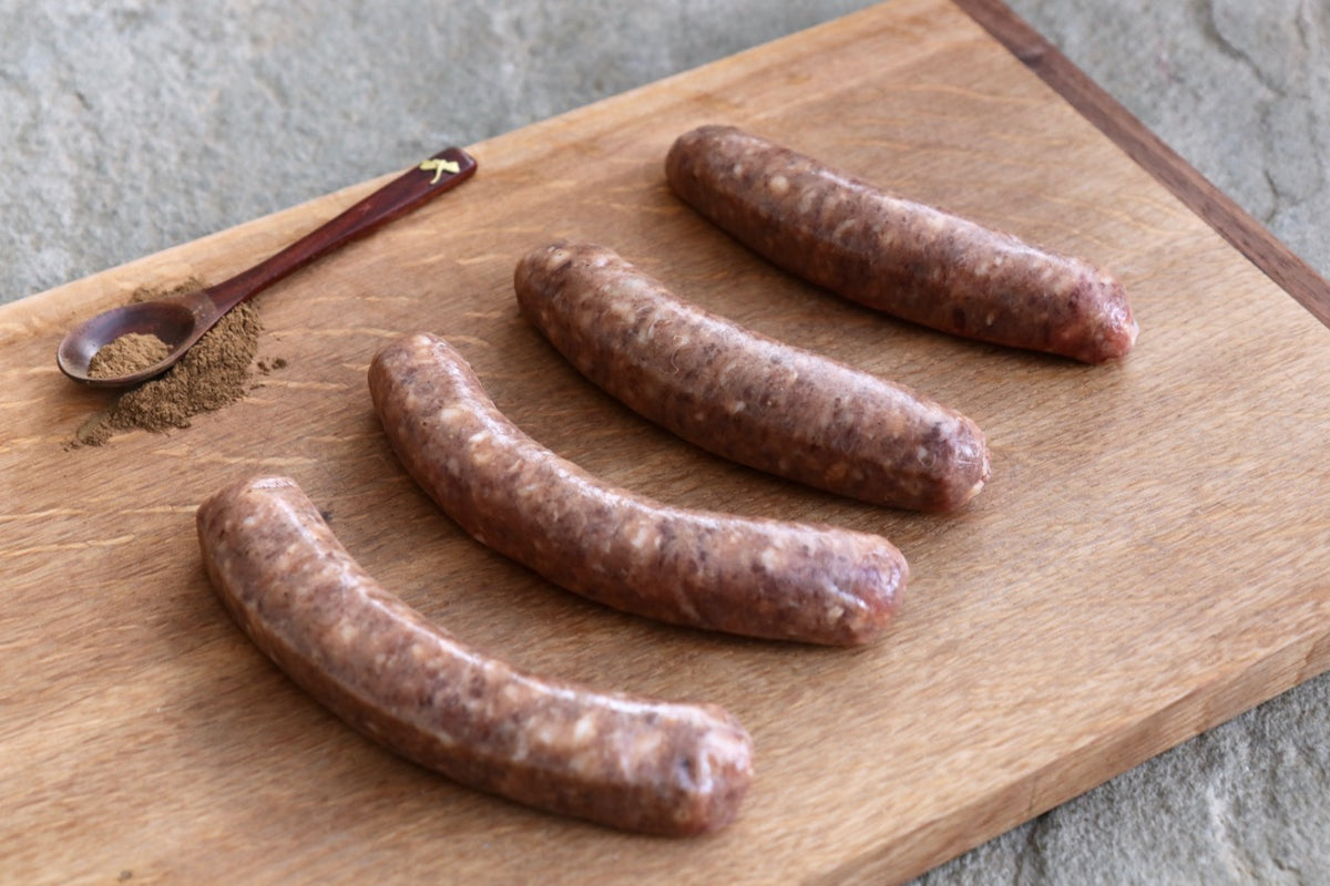 Randall Lineback Beef Sausages: Five Spice