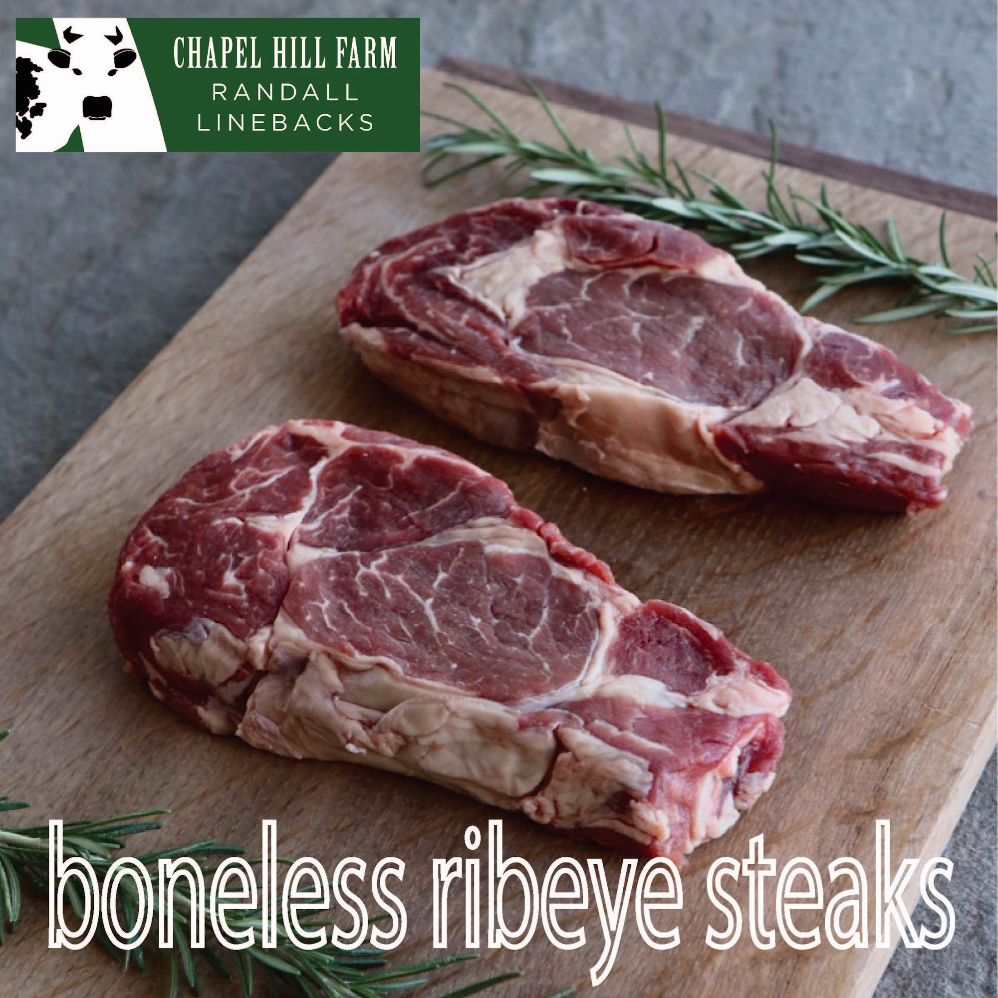 Randall Lineback Boneless Ribeye Steaks (2x8oz)