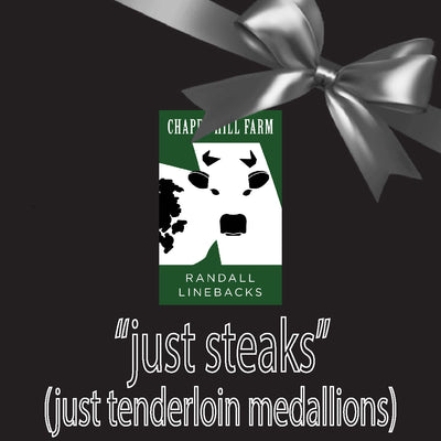 Randall Lineback Gift Box: Just Steaks - Tenderloin Medallions (serves 2-4)